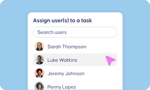 Assign users - Workflow automation